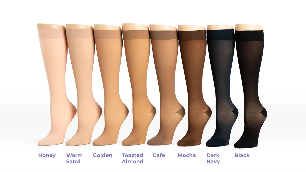 Women's Style Sheer Calf Open-Toe 20-30mmHg - Image 8